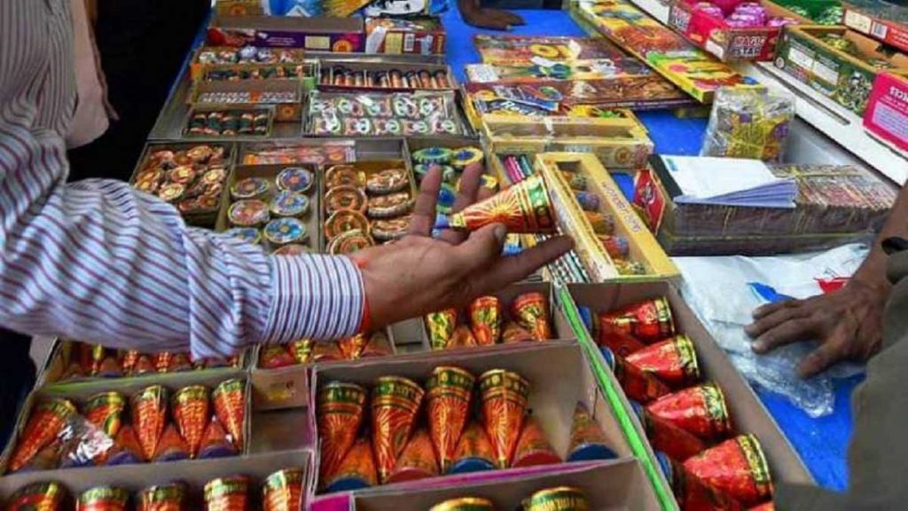 A man arrested in Gurugram for selling firecrackers
