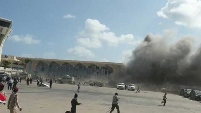 New cabinet members detonate before landing at Yemens Aden Airport