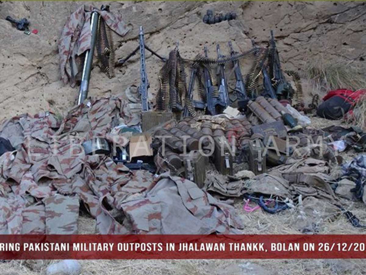 Balochistan Liberation Army killed Pakistani soldiers snatched weapons and took off uniforms