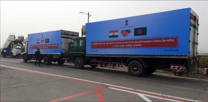 India sent Corona Vaccine consignment to Bangladesh and Nepal in Grant-in-aid and neighbourhood first policy