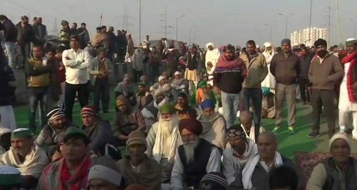 on the 67th day of the Farmers Protest against Farm Laws farmers in Delhi and UP borders are continuously increasing