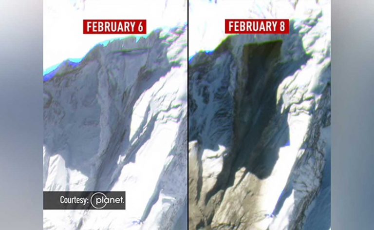 Avalanche in Uttarakhand: तबाही का मंजर, आइ नई सैटेलाइट तस्‍वीरें