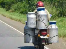 Liquor supply in Milk Containers in Delhi