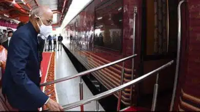 President Kovind took a train from Delhi to the native village of Kanpur