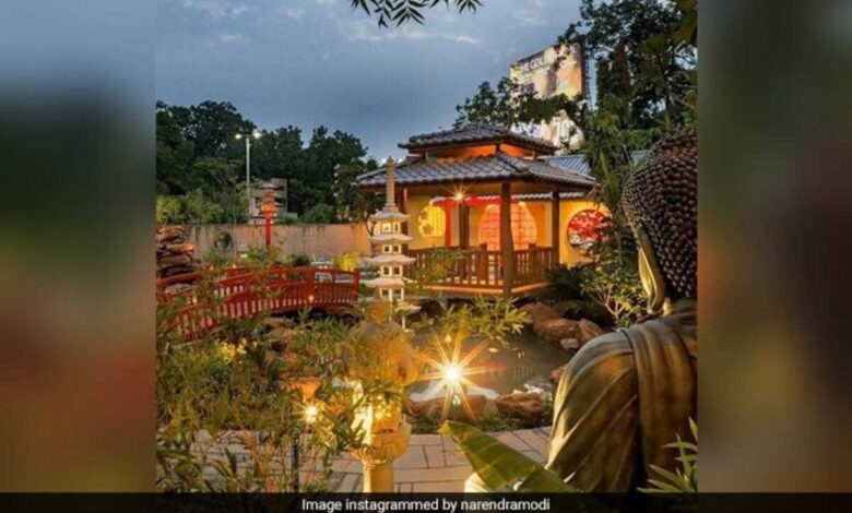 PM Modi shares stunning pictures of Zen Garden in Ahmedabad