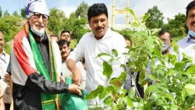 Amitabh Bachchan joins the plantation of Green India Challenge