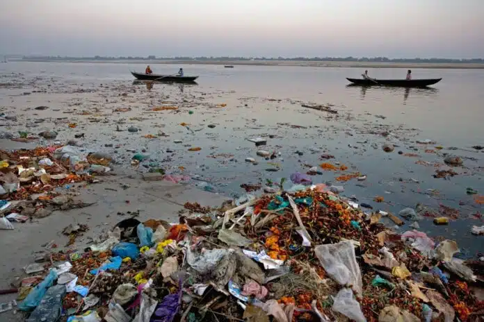 Pollution from Microplastics in River Ganga