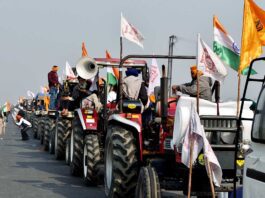 Tractor Parade of Farmers in Haryana on Independence Day