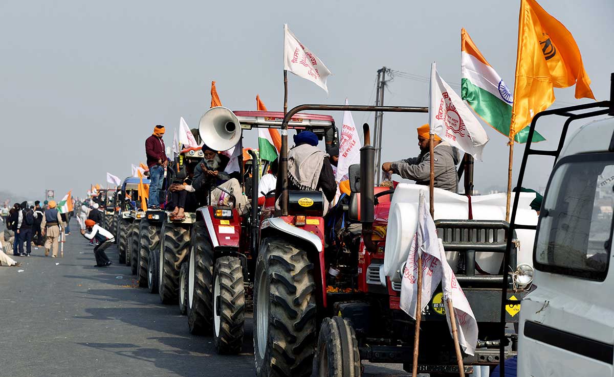Tractor Parade of Farmers in Haryana on Independence Day