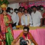 Telangana ministers lead 'No Mask' 'No Social Distancing' at Bonalu Festival