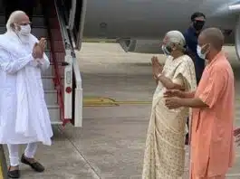 PM Modi pays tribute to former UP CM Kalyan Singh in Lucknow