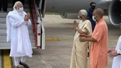 PM Modi pays tribute to former UP CM Kalyan Singh in Lucknow