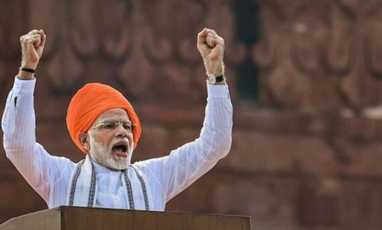 PM sets "100%" target on 75th Independence Day, calls for "Sabka Prayas"