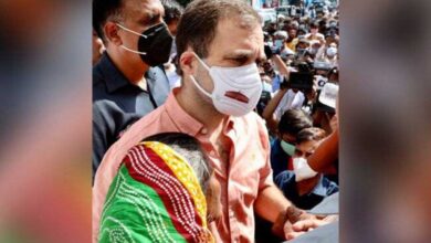"I am with them": Rahul Gandhi visits girl's family, allegedly raped, murdered