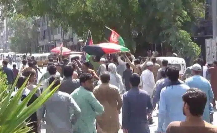 Taliban firing on protesters, many killed