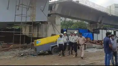 14 injured as flyover under construction collapses in Mumbai