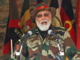 PM Modi to soldiers: "We sleep peacefully because of you"