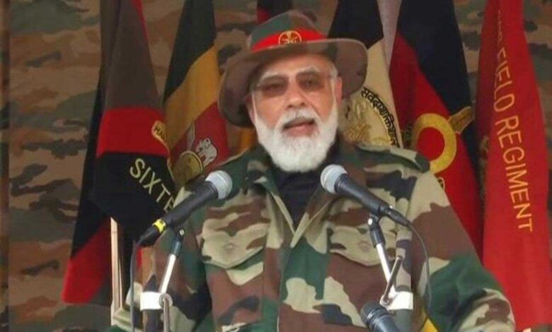 PM Modi to soldiers: "We sleep peacefully because of you"