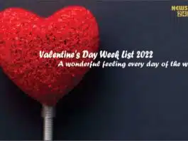 Valentine's Day Week List 2022: A wonderful feeling every day of the week