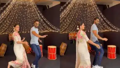 Ranveer Singh dances with Alia Bhatt on the song 'Dholida' of Gangubai Kathiawadi