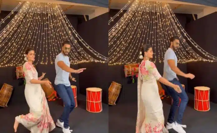 Ranveer Singh dances with Alia Bhatt on the song 'Dholida' of Gangubai Kathiawadi