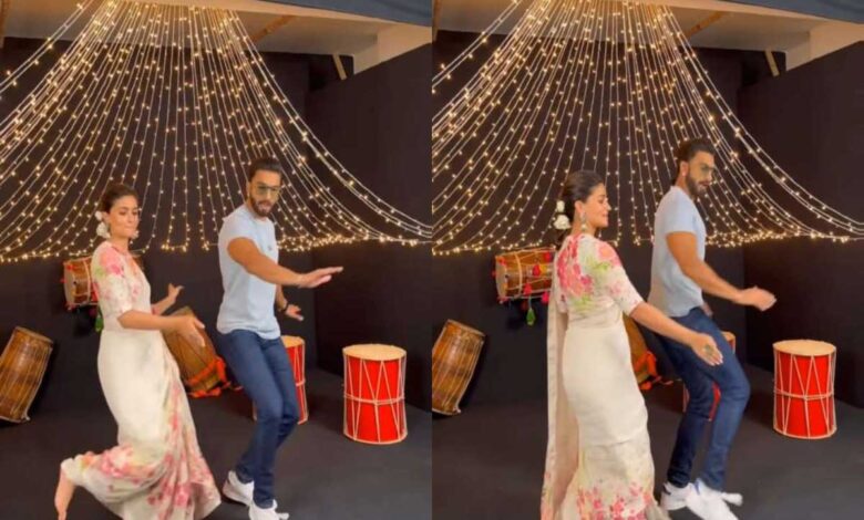 Ranveer Singh dances with Alia Bhatt on the song 'Dholida' of Gangubai Kathiawadi
