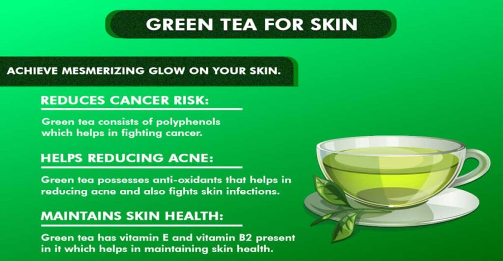 Important benefits of green tea for external use