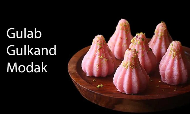 Gulab Gulkand Modak: Colorful and Delicious, Recipe