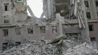 Russian rocket explodes at Ukraine's Mykolaiv administration building