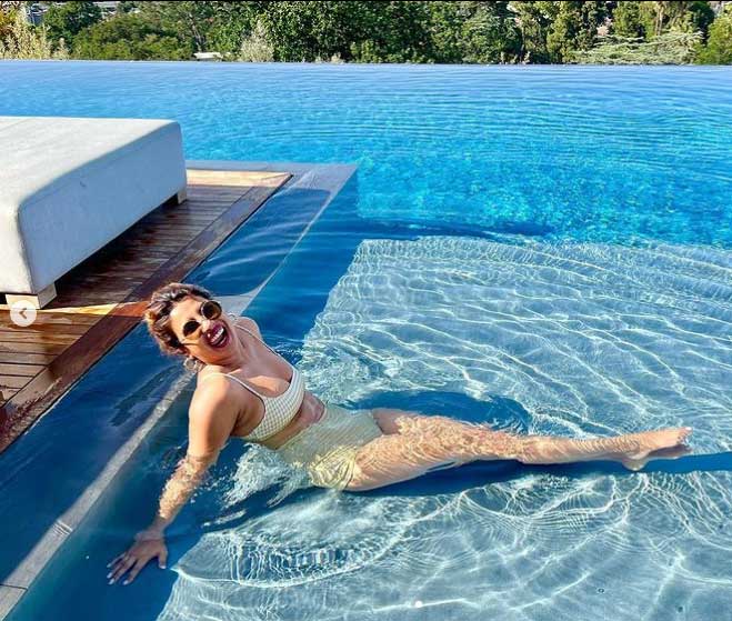 Priyanka Chopra Jonas shares sexy poolside pics