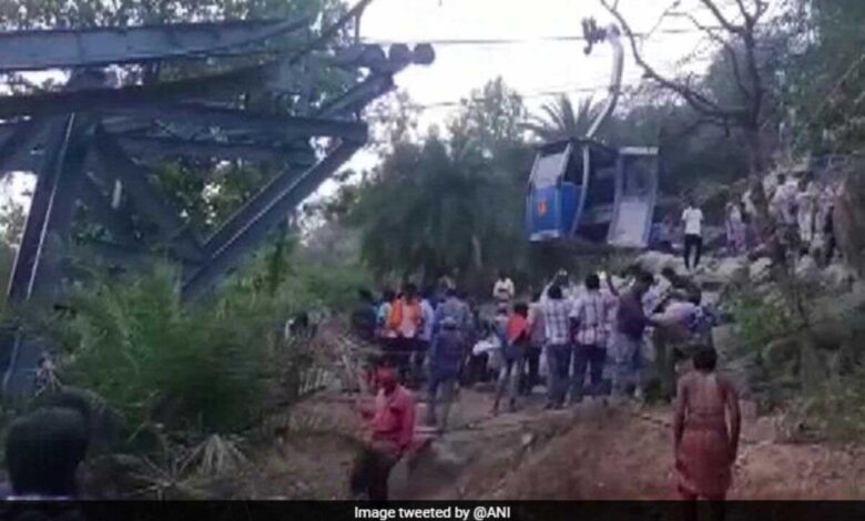48 people stuck on ropeway for 16 hours, 2 killed in Jharkhand