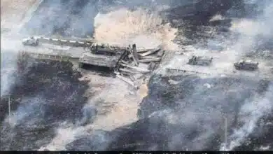 Ukraine military claims to blew bridge destroying Russian convoy