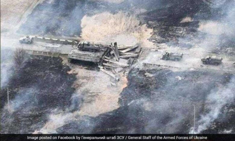 Ukraine military claims to blew bridge destroying Russian convoy