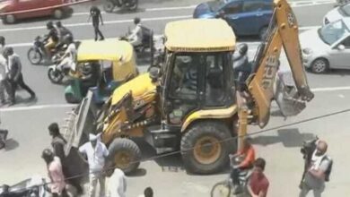 Anti-Encroachment drive at Delhi's Shaheen Bagh