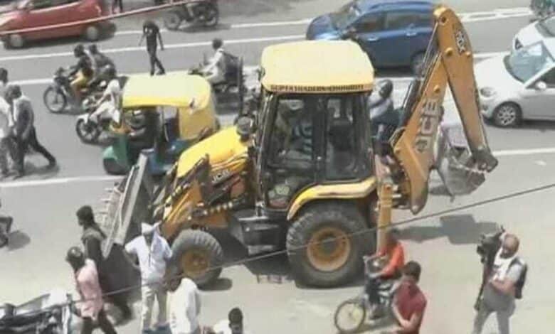 Anti-Encroachment drive at Delhi's Shaheen Bagh