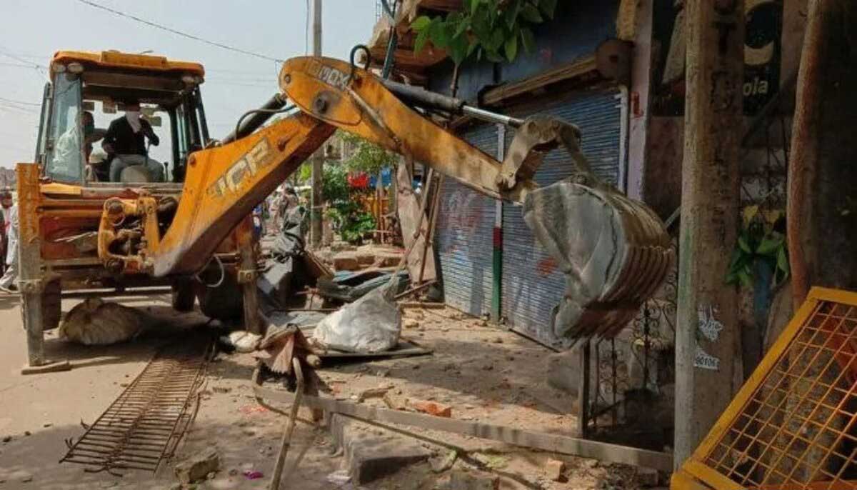 Anti Encroachment drive shaheen bagh Anti-Encroachment drive at Delhi's Shaheen Bagh