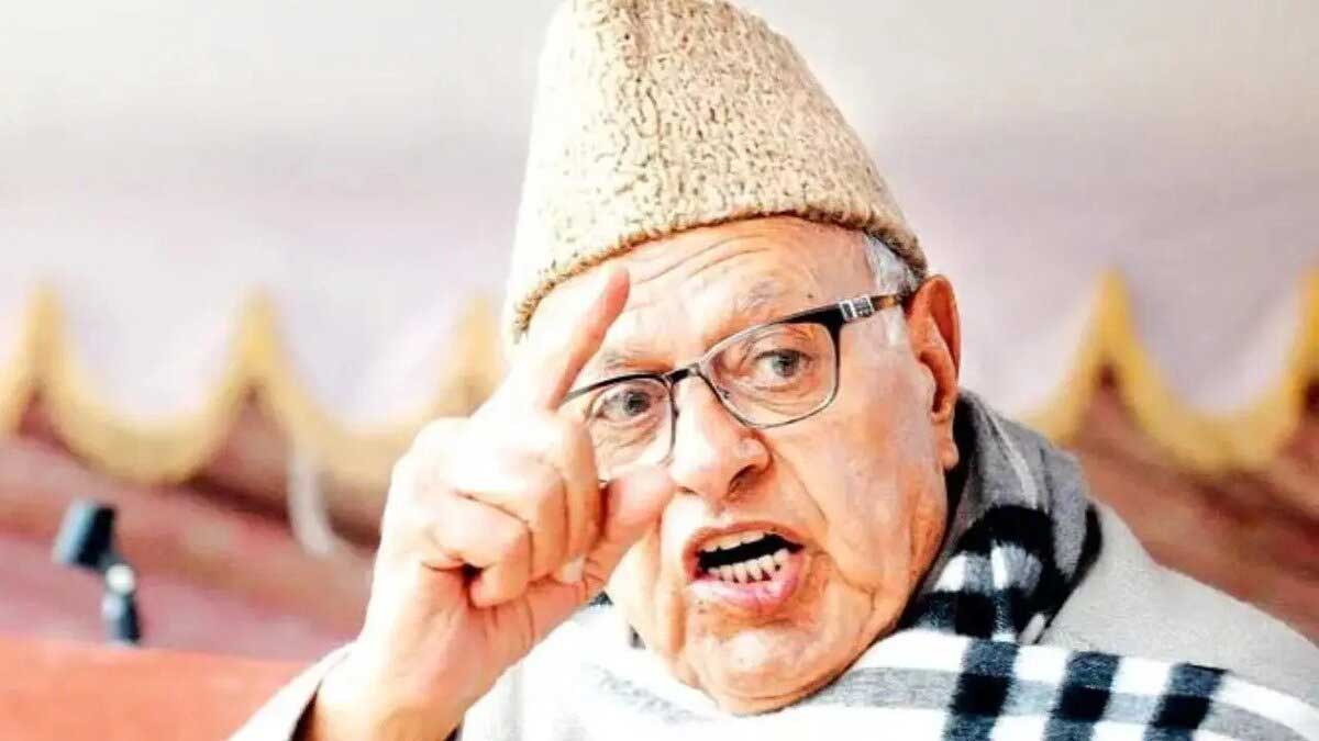 Farooq Abdullah said army-police cannot restore peace in Kashmir