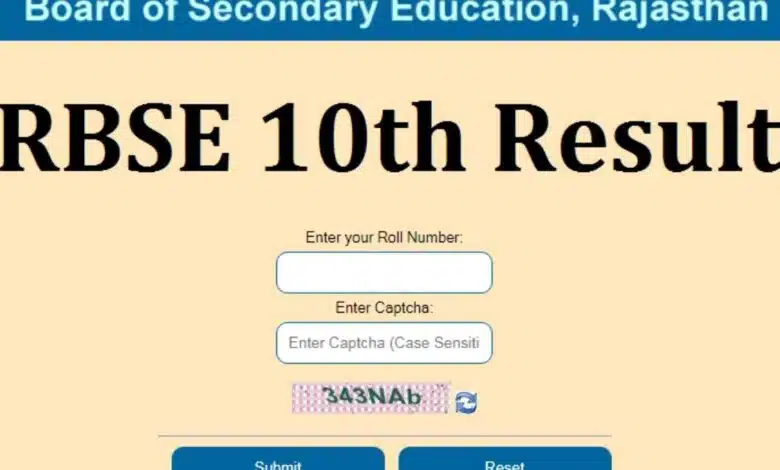 Rajasthan Board RBSE class 10 result likely on June 13