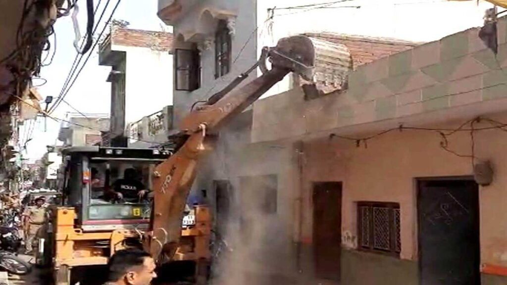 UP Police out with bulldozers after violence on Prophet Remark