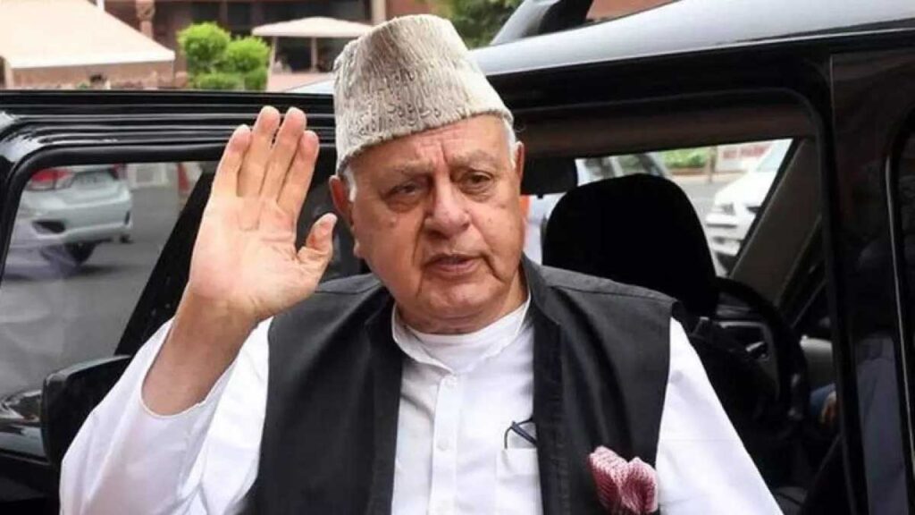 Farooq Abdullah said army-police cannot restore peace in Kashmir