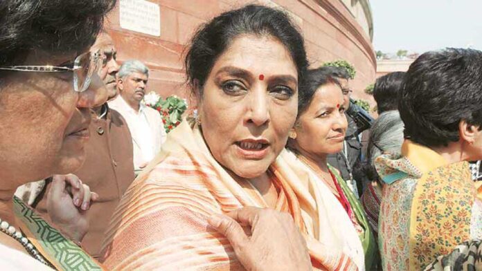 Case against Congress Renuka Chaudhary for catching soldier's collar