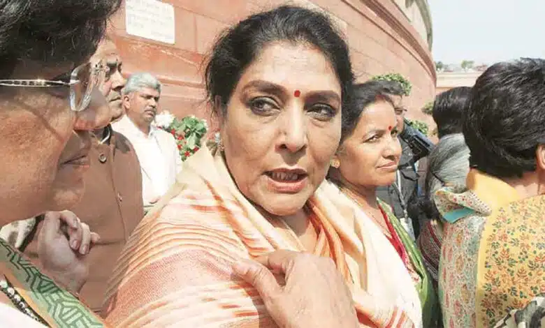 Case against Congress Renuka Chaudhary for catching soldier's collar