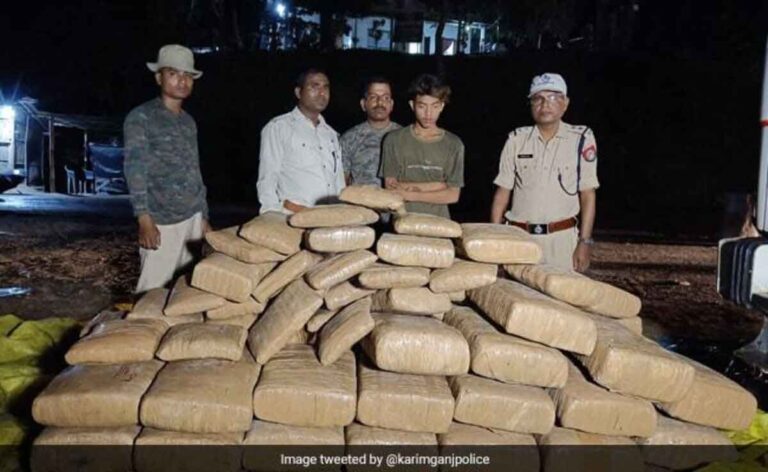 असम-त्रिपुरा सीमा से Ganja ज़ब्त, मूल्य लगभग 47 लाख रुपये: पुलिस