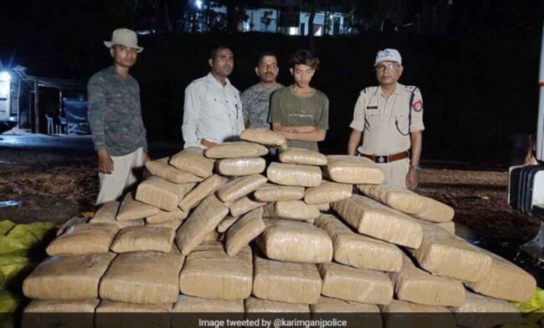Rs 47 lakh worth Ganja seized in Assam-Tripura border