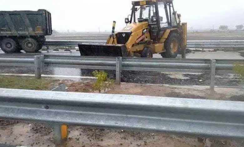 Parts of Bundelkhand Expressway in UP damaged in rain