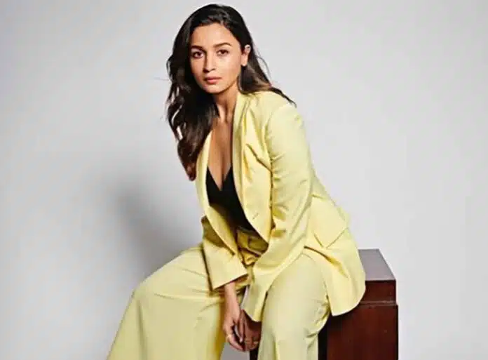 Alia Bhatt stuns in a lemon outfit