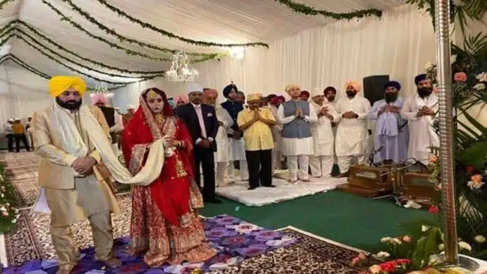 Bhagwant Mann married Dr Gurpreet Kaur