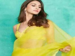 Vaani Kapoor shines in a yellow sari