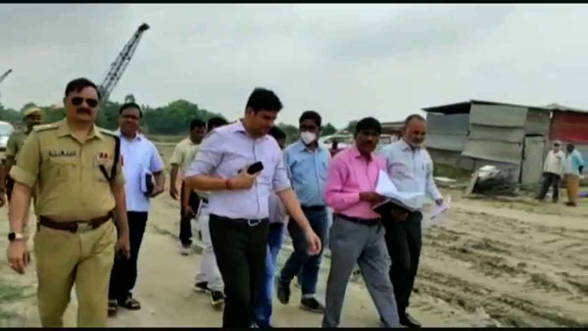 Flyover work started at Ramganga river in Hardoi district