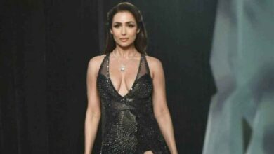 Malaika Arora in a transparent sheer black gown